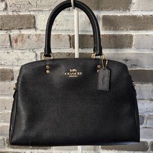 COACH ~ Savannah Black Leather Crossbody ~ Satchel